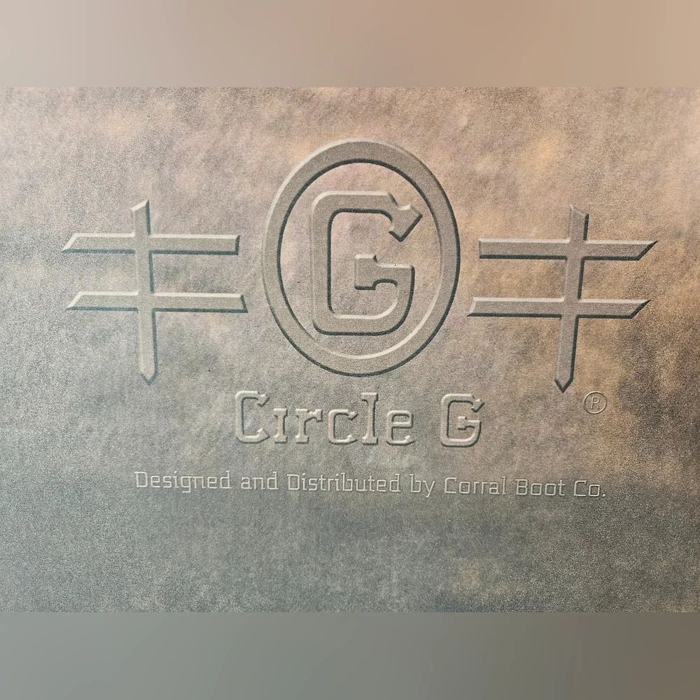 NIB Circle G by Corral Brown Western Ankle Multi Buckle Side Zip Boots 7.5 M - Picture 6 of 12